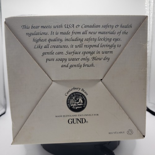 GUND Montague CANTERBURY BEARS Plush Teddy Bear 12” with Box 27 of 750 1992 VTG - Picture 18 of 18