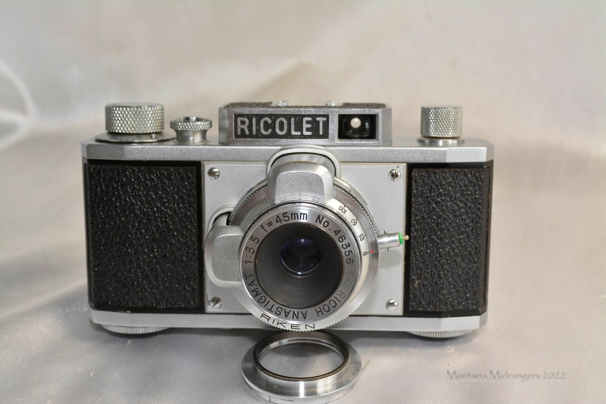 フィルムカメラ RIKEN RICOLET No.32788 Ricolet By Ricoh 35mm Film Camera Anastigmat 1:3.5 45mm Made
