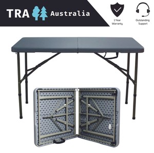 Grey 120cm Portable New Outdoor Camping Table Folding Picnic Rv Caravan Compact