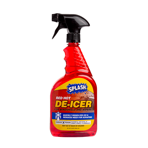 SPLASH Red Hot Deicer Windshield and Wipers Trigger Spray 32 Ounces