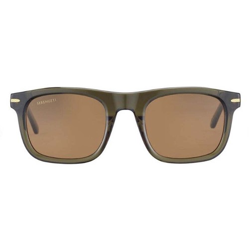 Polarized Sunglasses Serengeti Charlton SS576004 52 23 145 Olive Brown Lens New - Picture 1 of 4