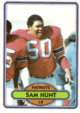1980 Topps - #62 Sam Hunt Patriots