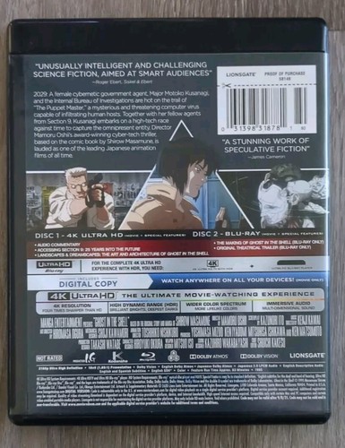 Ghost in the Shell (4K UHD + Blu-ray) No Slipcover  - Bild 2 von 3