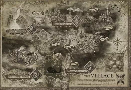 Carte Map en tissu Collector Resident Evil 8 Village NEW & SEALED PS5 PS4