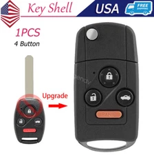 Replacement Modified Flip Remote Case for 2005 - 2015 Honda Pilot Key Shell Fob