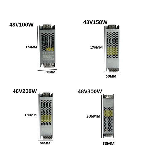 DC 48V Adapter Power Supply Super Thin Switching Transformer LED Light Driver - Picture 1 of 6