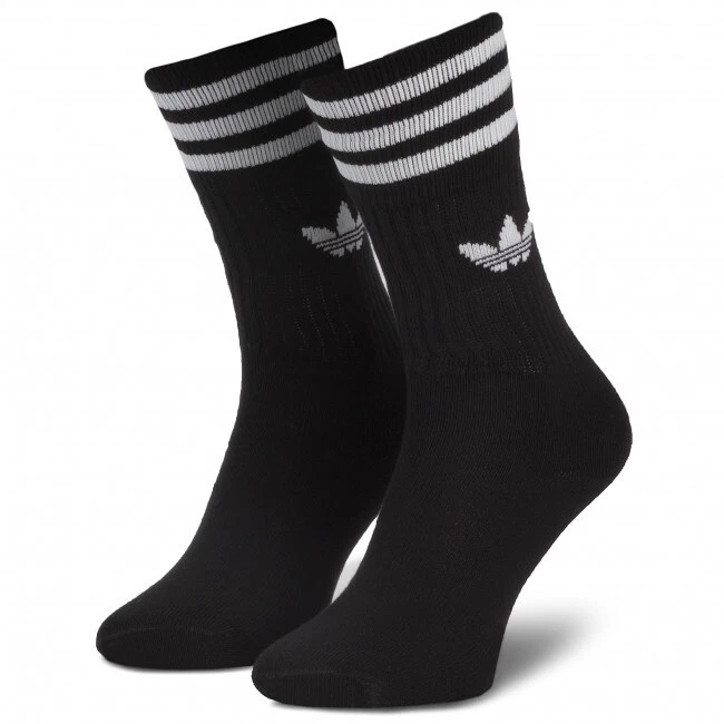 Adidas Mens Women Socks 3 Stripes Crew Socks Sports Gym Trainers Casual - Image 3 of 4
