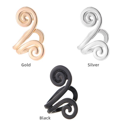 2Pcs Zunis Acupressure Slimming Earrings Ear Cuff Clip Non Piercing Weight Loss - Picture 2 of 16