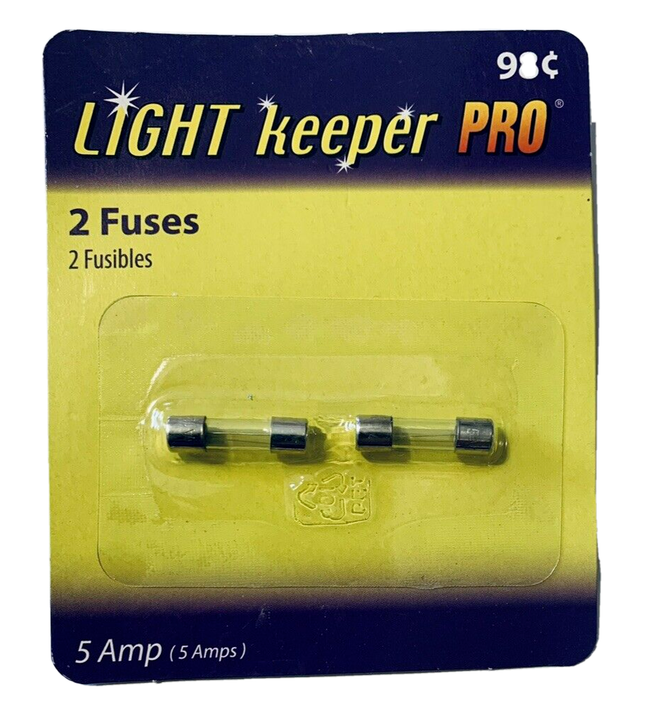 Light Keeper Pro 5 Amp Fuses 2 pack For Christmas Light Strings and