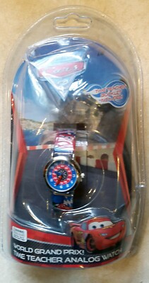Disney Pixar CARS 2 Time Teacher Analog WATCH for Kids - SEALED and NEVER USED!