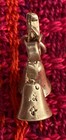 Vintage Sterling Silver Wedding Bells with Bow Charm — photo 6