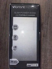 slim power bank vibrant metallic