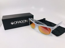 NEW DRAGON DR514S  Matte Crystal BRAKE Sunglasses with Red Ion Lenses