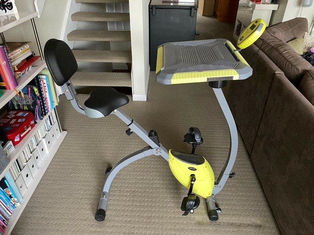 Genki Upright Desk Exercise Bike Folding Magnetic Bicycle Cycling