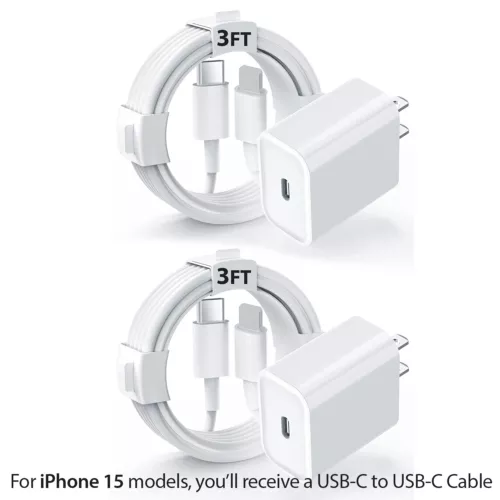 OEM Original For iPhone 15 14 13 12 Charger Cable 3ft 6ft 20W Power Adapter - Picture 10 of 16