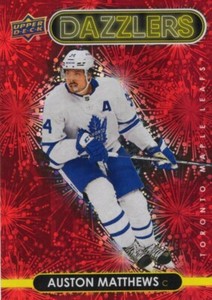 21/22 UD Auston Matthews Dazzlers Red DZ-93