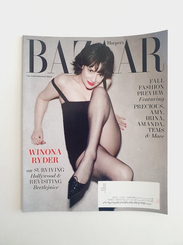 Harper's Bazaar Magazine August, 2024 Winona Ryder Surviving Hollywood