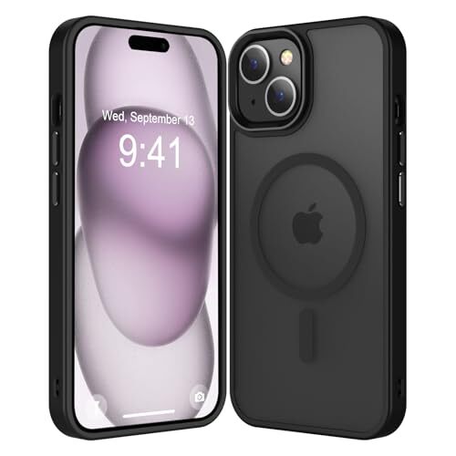 Magnetic for iPhone 15 Case [Compatible with Magsafe & Military-Grade A-Black - Picture 2 of 7