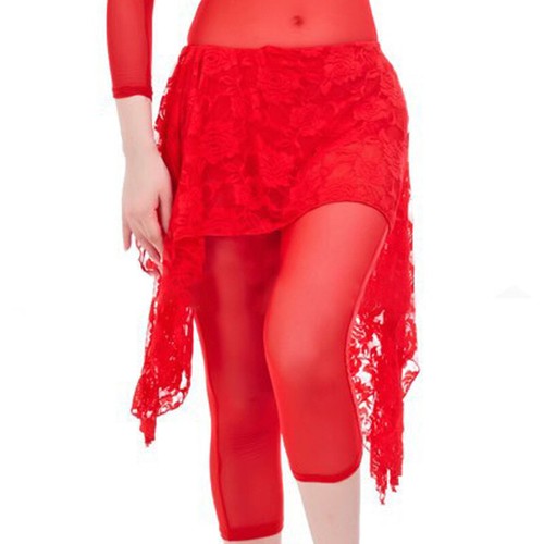 Faldas de encaje práctica danza ropa vientre danza toalla cintura cinturón cadera - Imagen 31 de 36