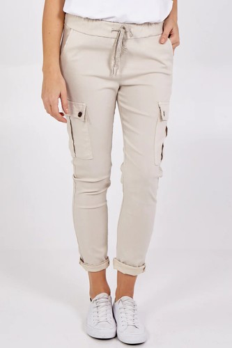 Pantaloni da taschino donna donna donna magici stretch comodi jogger semplici carico singolo - Foto 23 di 61