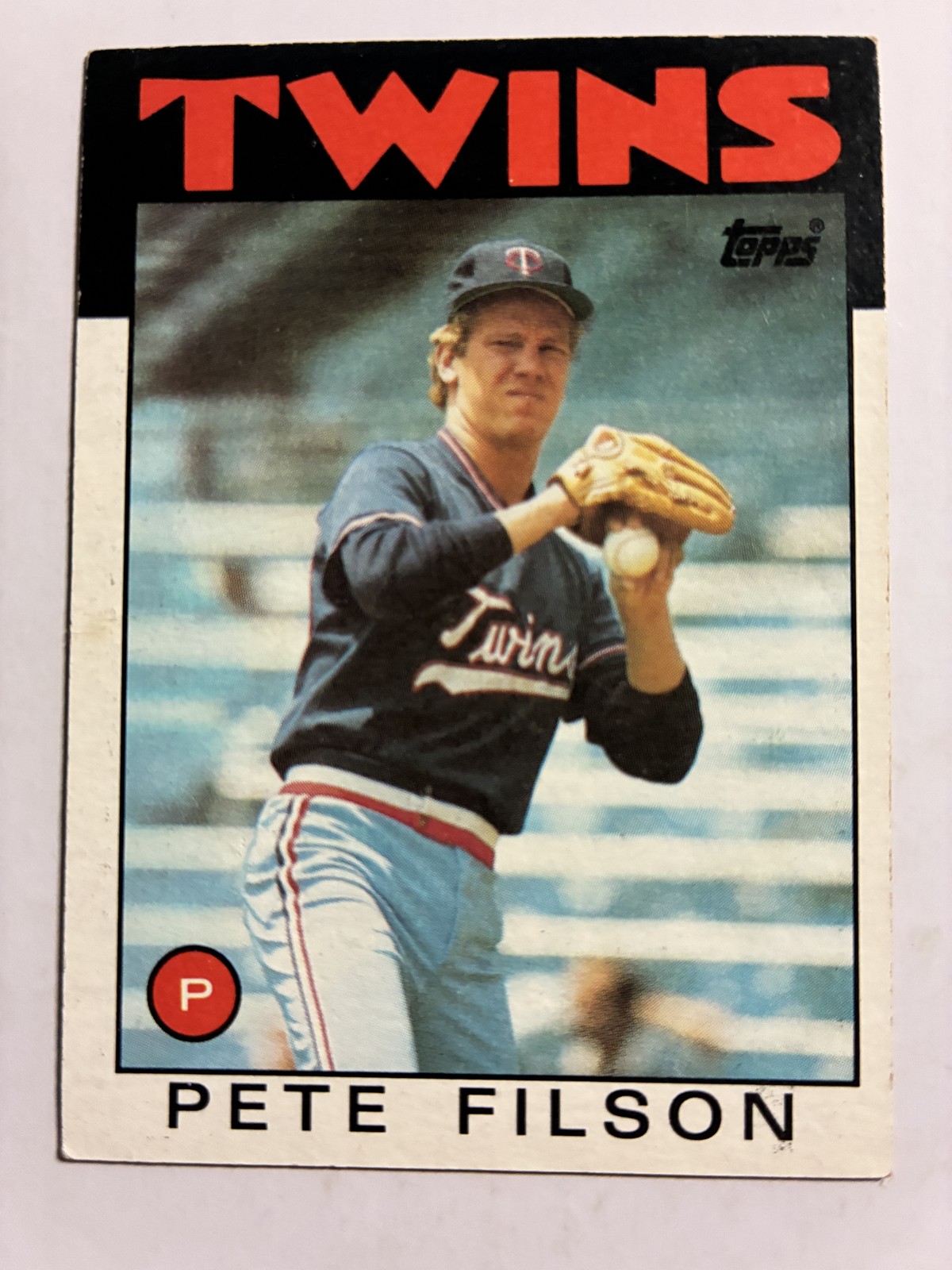 1986 Topps #122 Pete Filson