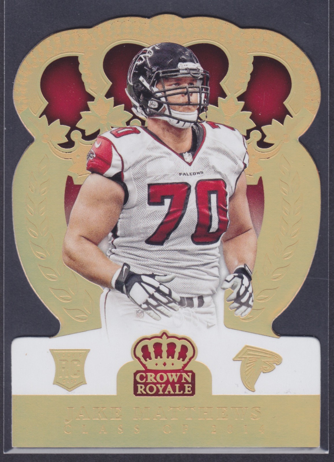 Jake Matthews Panini Crown Royale #155 Gold Holofoil