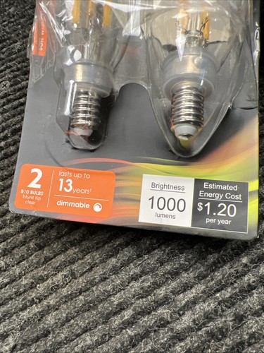 (2-Pk) Feit Electric Blunt Tip LED Bulbs 2700K 100W BPCTC100927CAFIL/2 - Picture 4 of 7