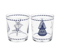 H&h Set 3 Calypso TrinkgläSer Aus Dekoriertem Glas, Kl. 35