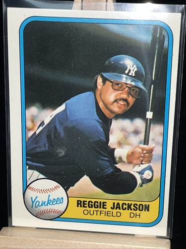 Reggie Jackson 1981 Fleer - #79 Batting