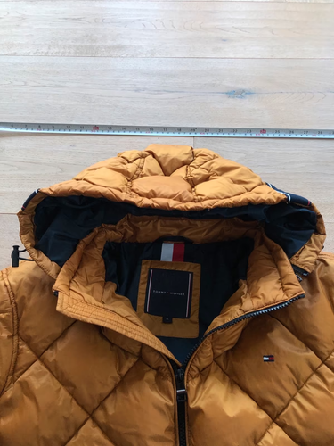 Tommy Hilfiger Steppjacke Diamant mit Kapuze, gold, Gr. XL - Bild 5 von 9