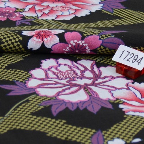 Yukata & Obi & Geta set 3 pezzi da donna, fantasia floreale, kimono giapponese nuovo - Foto 2 di 4