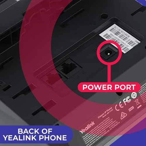 Yealink Power Supply PS5V600US 5V 0.6A - SIP Cordless Phones - W52P,... - Afbeelding 6 van 6