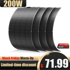 200W 400W 600W 1000W Flexible Mono Solar Panel 12V Off-Grid RV Camping Home Boat