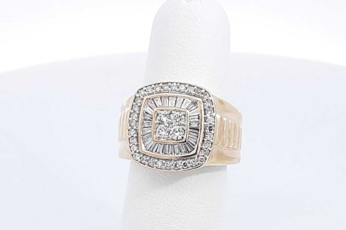 0.64ctw Diamond Ring In 10k Yellow Gold 6.5 Grams Size 5.25 Eb0225wxzsa - Picture 2 of 6