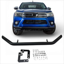 BLACK CITY STYLE NUDGE BULL BAR HEAVY DUTY FOR TOYOTA HILUX REVO MK8 2015-2021