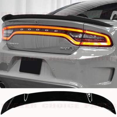 For 2011-20 21 2022 2023 Dodge Charger HELLCAT Style Spoiler PAINTED GLOSS BLACK