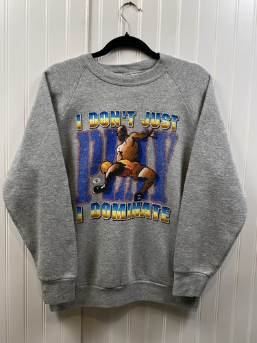 Vintage 90s AND1 Trash Talk Basketball Crewneck Sweatshirt Men’s Small Grey - Bild 1 von 6