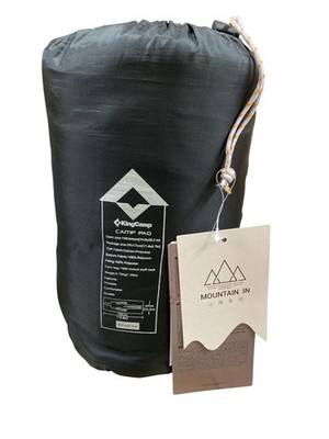 King Camping Bundle Cot, Camp Pad And 170x70 Polyester And Cotton Sleeping Bag