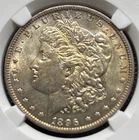 1896 Morgan Silver Dollar Better AU/BU Slider Nice Luster NGC Holder