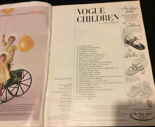 Vogue Children Fashion Magazine Spring / Summer 1966 - Picture 5 of 9
