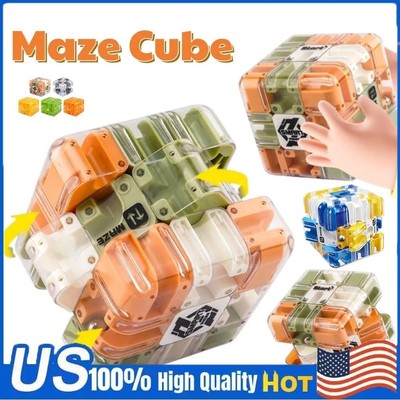 Large 3D Labyrinth Cube Puzzle,Magic Cube Maze Ball Puzzle Christmas Kids GiftJQ