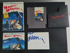 Maniac Mansion Nintendo NES Complete CIB Complete Manual Poster Tested VGC