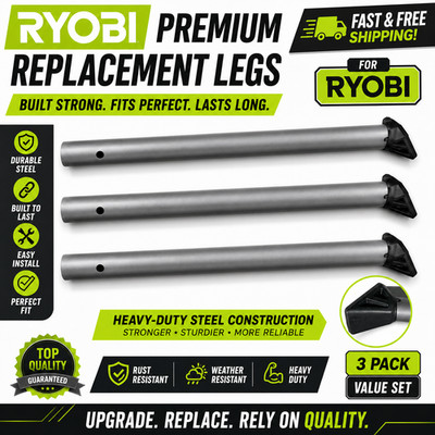 RYOBI RTS23 RTS12 Table Saw Stand 3 Legs Assembly OEM 10'' 15 Amp Saw Parts Lot!