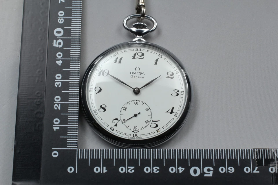 Vintage 1967 Exc+5 OMEGA GENEVE Cal.830 121.1726 Hand Winding Pocket Swiss Watch - Image 3 of 4