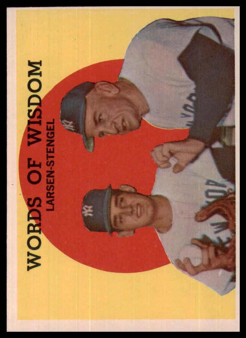 1959 Topps Set Break Casey Stengel #383 Ex-ExMint Combine Shipping