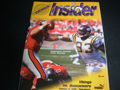 1998-1999 Minnesota Vikings Insider Magazines "You Pick" $7.00 each. - Imagen 3 de 10