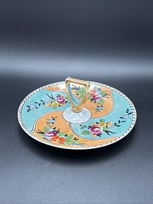 Noritake Hand Painted Luster ware Tid Bit Tray