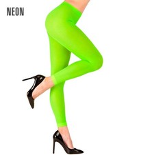 Neon Green 70 Denier Leggings for Women