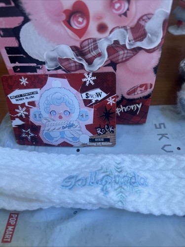 POP MART SKULLPANDA Winter Symphony Series Plush Pendant “Song Of Snow” W/ Hat - Picture 11 of 15
