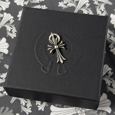 Chrome Hearts Tiny CH Cross Charm Pendant Pre Owned - Lightly Used - 925 Silver